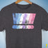 Bigender Pride Grunge Exclamation Points Premium Unisex T-Shirt - Dark Grey Heather